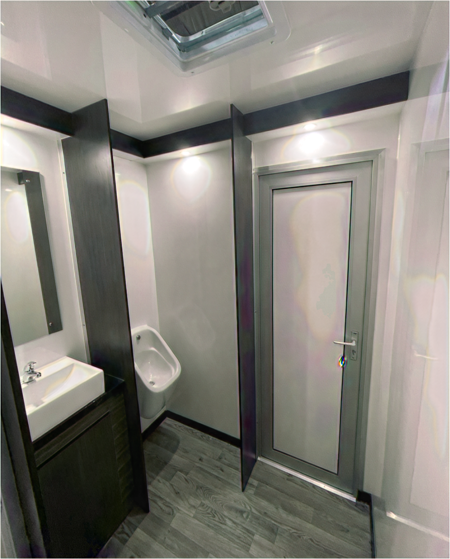 Premier Plus luxury toilet trailer interior for corporate hire