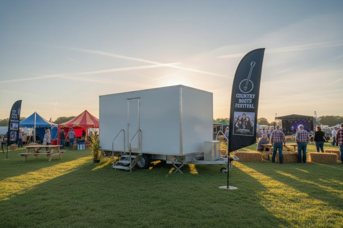 Festival event toilet block supplied by PremierPlus
